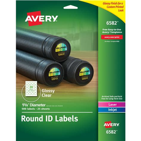 Avery Glossy Permanent Multipurpose Round Labels