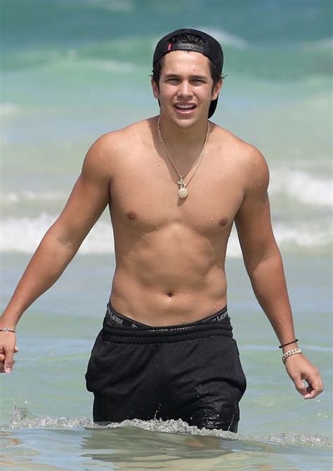 Austin Mahone On The Beach In Miami