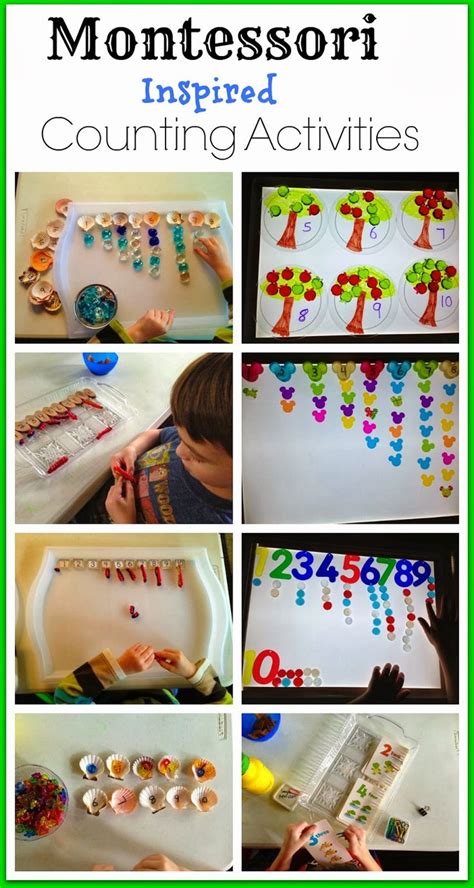Montessori Inspired Counting Montessori Activities Preschool Fun Preschool Activities