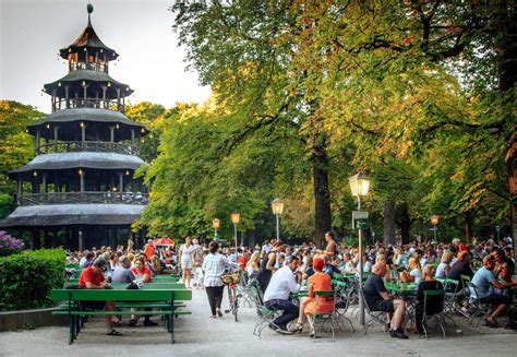 The englischer garten is a large public park in the centre of munich, bavaria, stretching from the city centre to the northeastern city limi. Chinesischer Turm : The Best Beer Garden in Munich