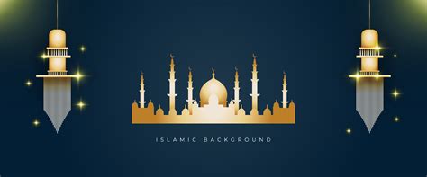 Islamic Background With Golden Color 1100313 Vector Art At Vecteezy