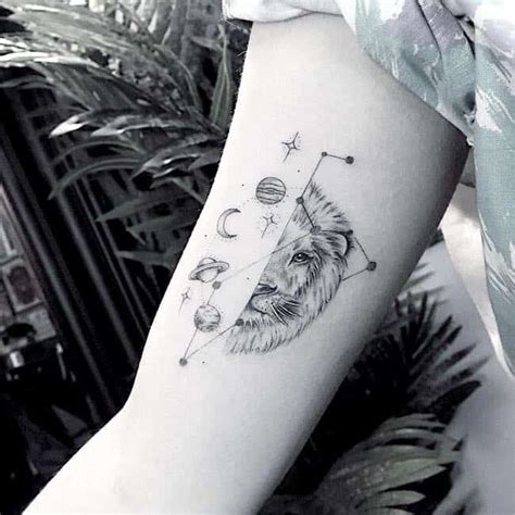 Beautiful leo symbol and leo constellation tattoos. 250+ Leo Tattoo Designs (2021) Zodiac Sign Symbol and ...