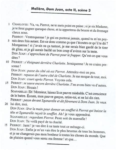 Dom Juan Acte 3 Scene 2 Texte - Texte Préféré