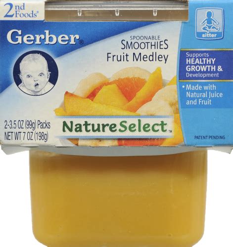 Gerber 2nd Foods Nature Select Fruit Medley Smoothie 7 Oz Kroger