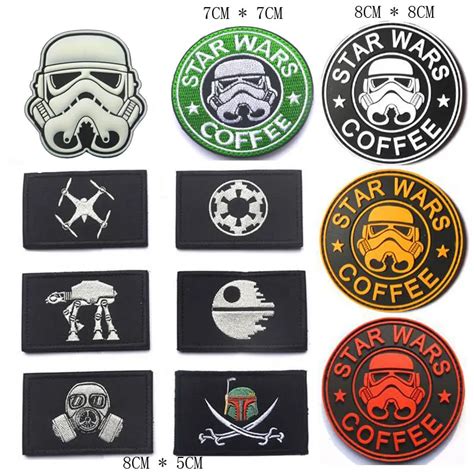 Star Wars Coffee Patches 3d Pvc Military Patch Fabric Embroidered