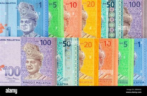 Malaysia Currency Of Malaysian Ringgit Banknotes Background Paper