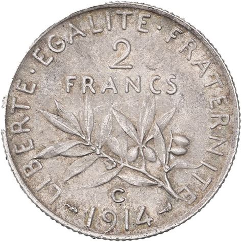 France Third Republic 1870 1940 2 Francs 1914 C Semeuse Catawiki