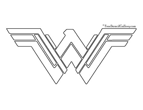 Subject of this article:wonder woman logo images printable (page 1). Wonder Woman Symbol 02 Stencil | Free Stencil Gallery