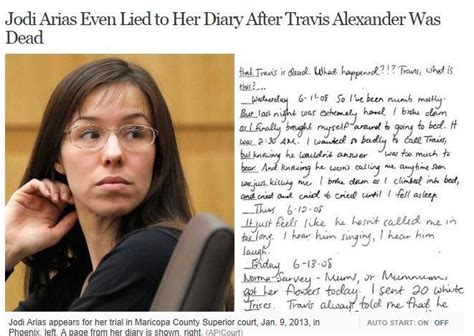 About Jodi Arias And Her Supporters Jodi S Diary The Lies