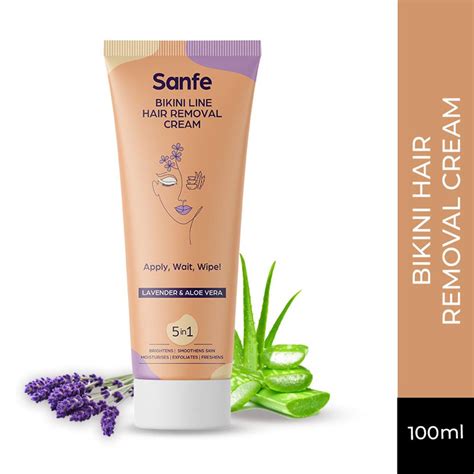 sanfe bikini line hair removal cream with lavender and aloevera buy sanfe bikini line hair