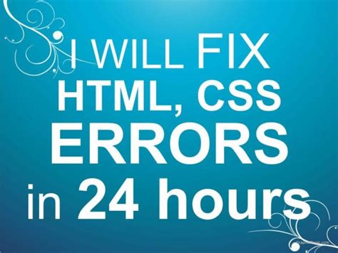 Fix Html Css Javascript Errors In Hours By Hungndv Fiverr