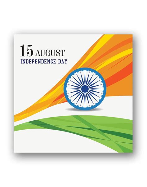 Independence Day Template 15august Vector Template 15 August Picture Independence Day 15