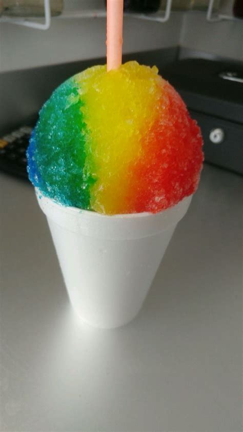 Rainbow Snowball Made By Rhonda Ice Cream Desserts Snowball