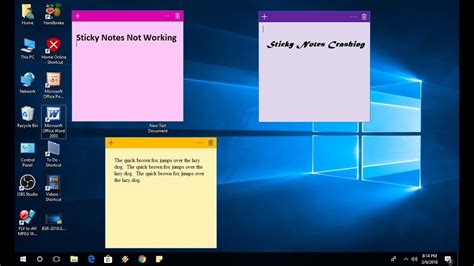 How To Fix All Sticky Notes Issues In Windows 10 Youtube