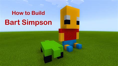 How To Build Bart Simpson Minecraft Youtube