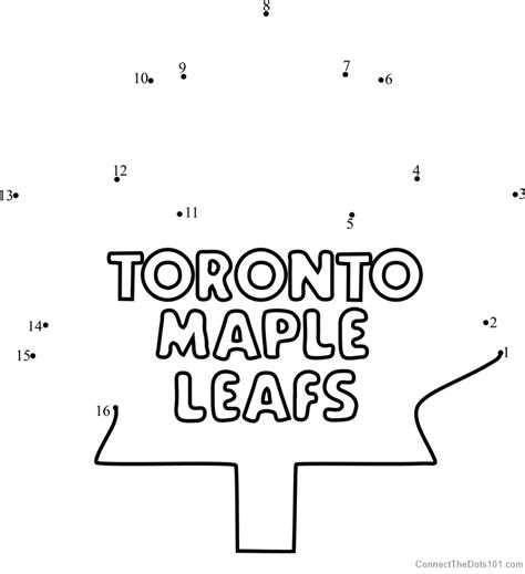 Dot to dot, also known as connect the dots, is a form of puzzle containing a sequence of numbered dots. Toronto Maple Leafs Logo dot to dot printable worksheet ...