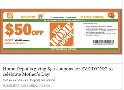 Would you like to receive new home decorators collection coupon codes in your inbox? SCAM: Home Depot Facebook Coupon
