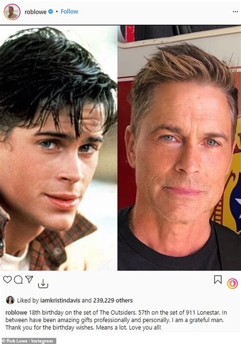 Rob Lowe Proves He Does Not Age By 2021 Snap Next To A 1985 Image