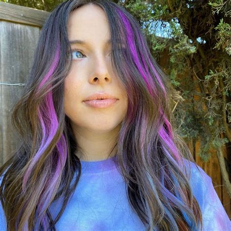 Tie Dye Hair Tie Dye Hair Under Hair Dye Long Purple Hair