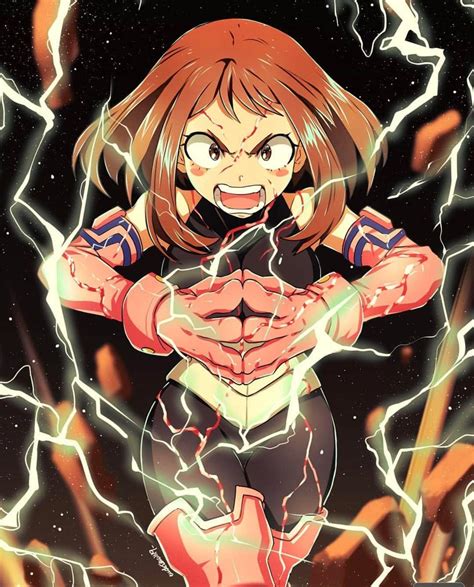 Ochako Uraraka One For All Art Found On Pinterest Thetempleofochako