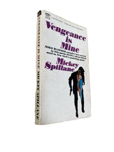 Mickey Spillane Vintage Paperback Vengeance Is Mine Sigent Crime Pulp