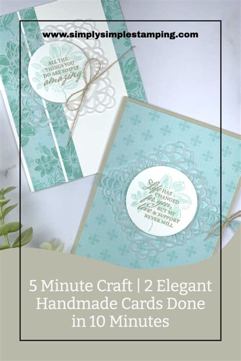 The 5 Minute Craft 2 Elegant Handmade Cards Done In 10 Minutes