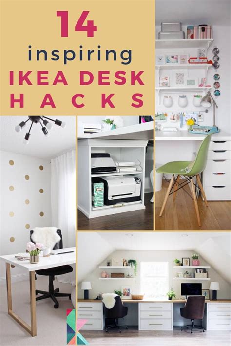 14 Inspiring Ikea Desk Hacks You Will Love Kaleidoscope Living Make