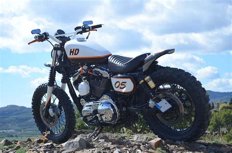 The Sportracker Is A Harley Davidson Scrambler With V Twin Core And
