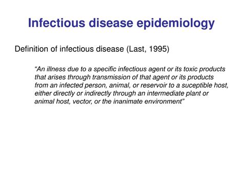 Ppt Infectious Disease Epidemiology And Transmission Dynamics Powerpoint Presentation Id 9304487