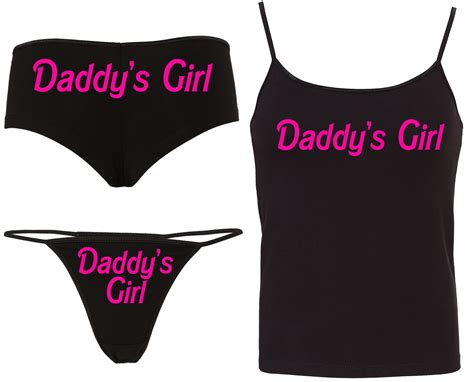 daddys daddy s girl camisole set 15 color choices matching etsy