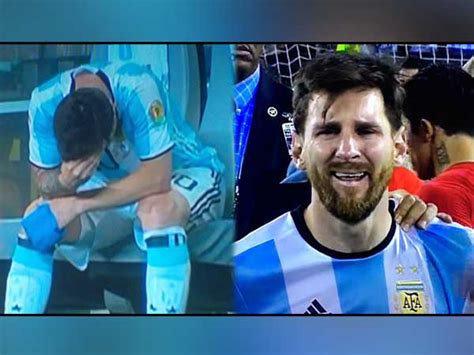 Lionel Messi Spotted Crying After Argentina Loses Copa America 2016