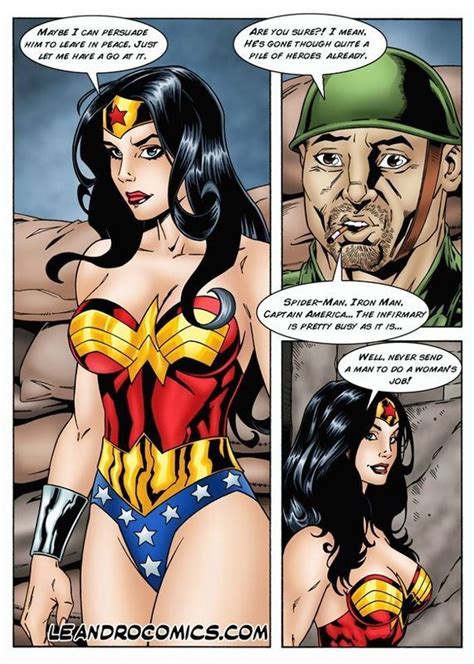 Leandro Comics Wonder Woman Versus The Incredibly Horny Hulk