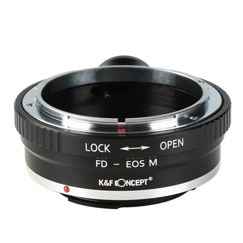 kandf concept m13142 canon fd lenses to canon eos m lens mount adapter with tripod mount kentfaith