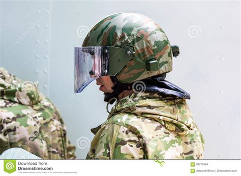 Special Forces Soldier In Protective Helmet With Glasses And Ca Editorial Stock Image Image Of