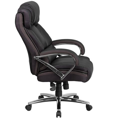 This chair has been tested to hold a capacity of up to 500 lbs., offering a broader seat and back width. Ergonomic Home TOUGH ENOUGH Series 500 lb. Capacity Big ...