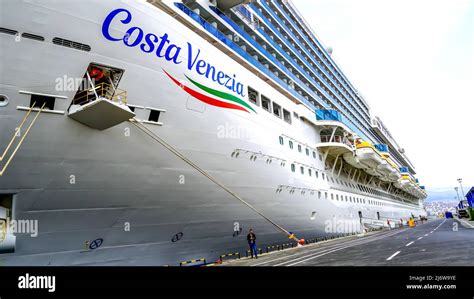 Izmir Port Turkey May 3 2022 The Cruiser Belonging To The Costa