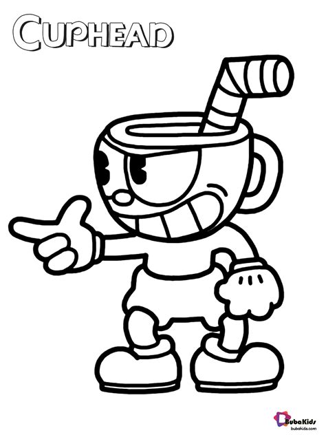 Cuphead Colouring Pages Ideas Drawforkid