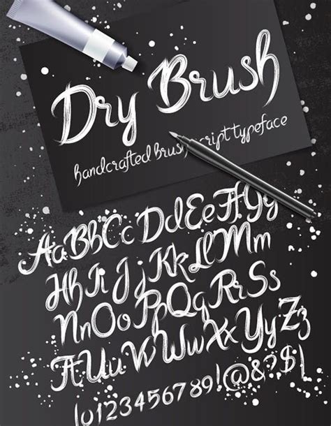 Dry Brush Graffiti Lettering Fonts Dry Brushing Lettering Fonts
