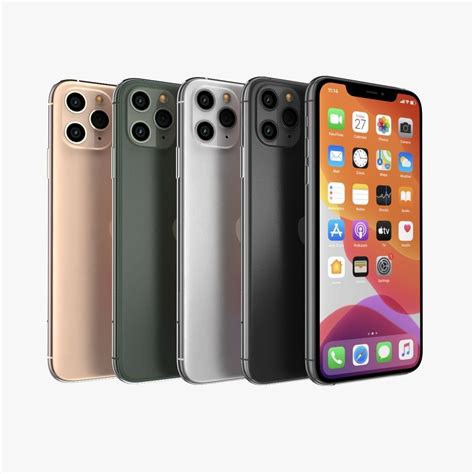 Apple Iphone 11 Pro All Color 3d Model Cgtrader
