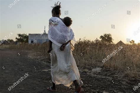Tigrayan Woman Who Fled Conflict Ethiopias Editorial Stock Photo