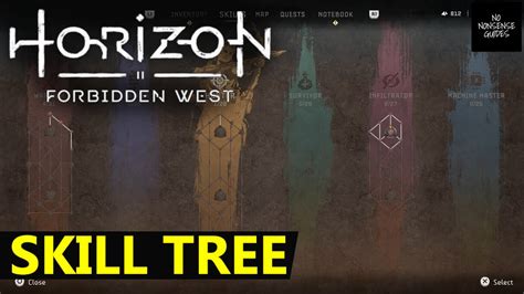 Horizon Forbidden West Skill Tree All Skills Abilities Youtube