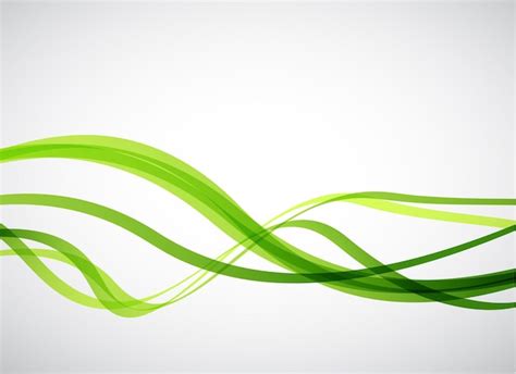 Premium Vector Green Lines Abstract Vector Background