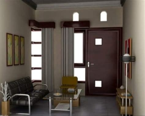 warna cat ruang tamu  terlihat luas  desain rumah minimalis