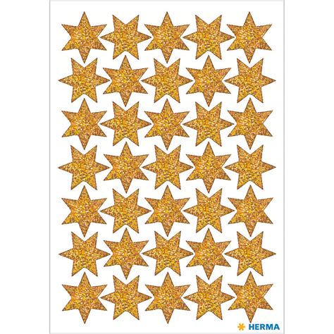 Decor Stickers Stars With Text Gold Foil 1 Sheet 3911