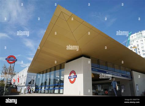 London Uk 22 September 2021 The New Northern Line Extension Runs To