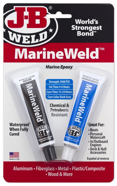 Jb Weld Marine Weld 2 Part Epoxy Putty Marineweld Waterproof Adhesive