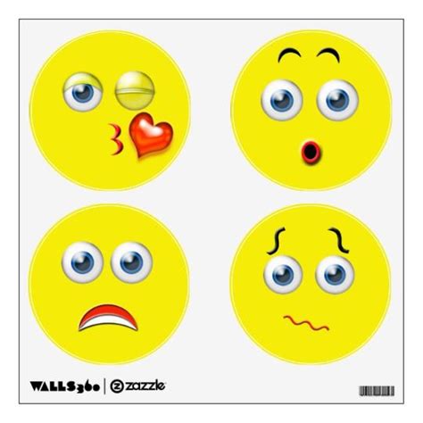 Pin By Nicole C On Emoji Home Decor Face Wall Decal Wall Decals