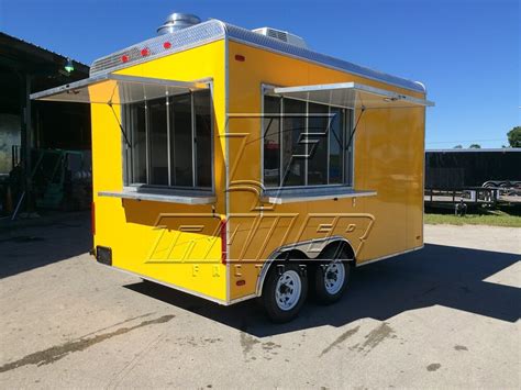 Custom Concession Trailers 86x14 Package C Trailer Factory