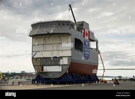 The Middle Section Of The Future Arctic Offshore Patrol Ship Aops