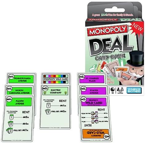 Be the first player to collect 3 three full property sets of different colors. Monopoly Deal Card Game
